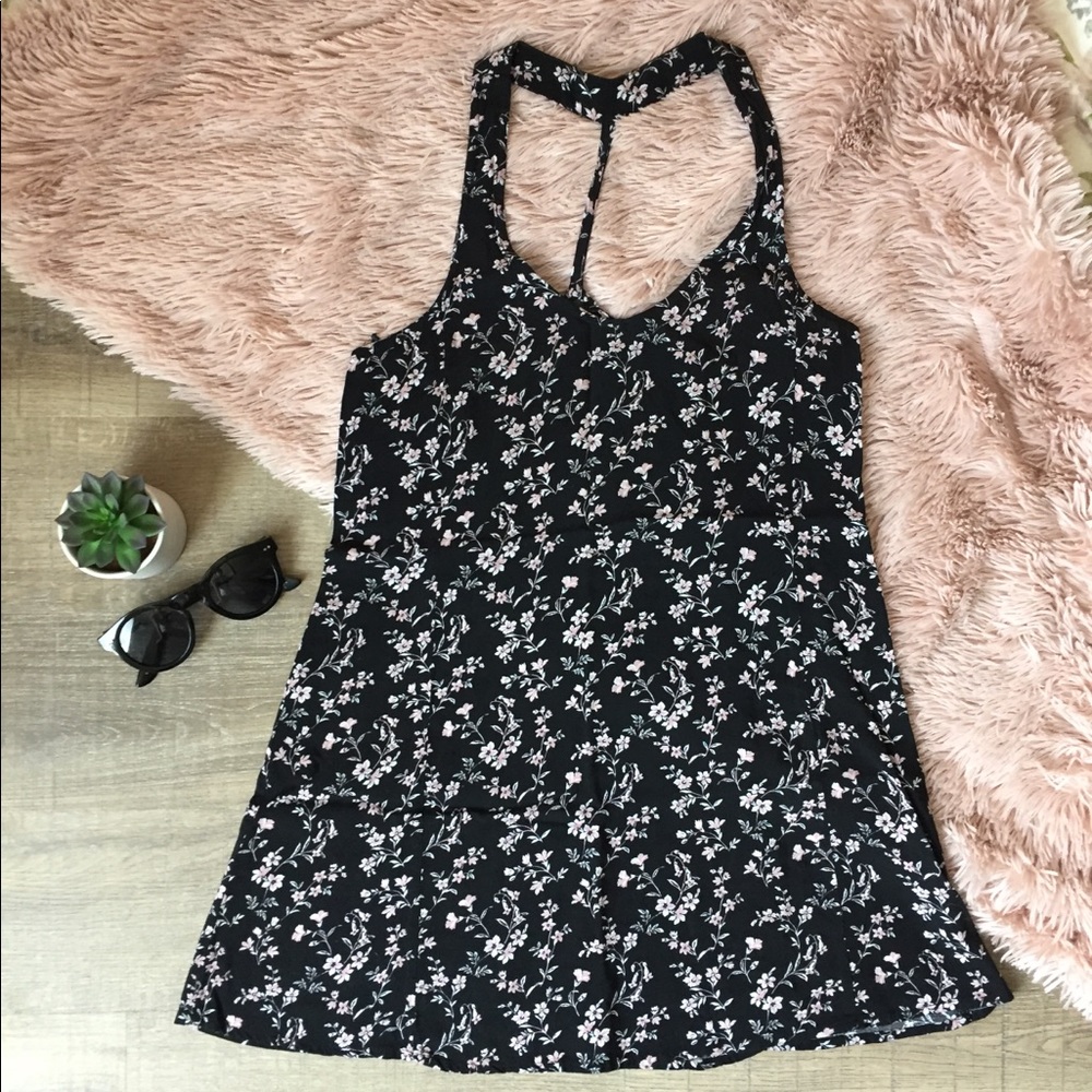 floral tank top tunic••